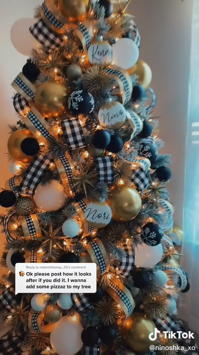 Ninoshka, has garnered plenty of internet attention after sharing a video to TikTok of her balloon-decorated tree.