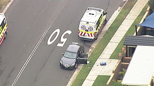 Emergency services at the scene on Friday. (9NEWS)