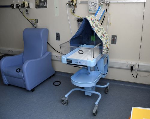 Cheshire Police undated handout picture shows a babies' cot on the ward at the Countess of Chester Hospital, where neonatal nurse Lucy Letby, who was on trial at Manchester Crown Court charged with the murder of seven babies, used to work, in Chester, Britain, obtained by Reuters on July 25, 2023.  
