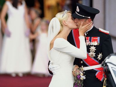 The Wedding Of Crown Prince Haakon Of Norway & Mette-Marit In Oslo in August 2001