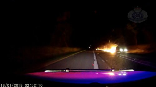 The driver dragged the trailer down the highway for 20 kilometres, police said. (QLD Police)