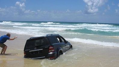 <p _tmplitem="1">An idyllic off road drive on the sands of Fraser Island has cost the owner of a Mercedes Benz 4WD their car.</p><p _tmplitem="1">
Pictures taken over the weekend and uploaded to social media show the $40,000 car submerged in the sand and being battered by waves. </p><p _tmplitem="1">
Click through this gallery to see more pictures of the sorry wreck. </p><p _tmplitem="1">
</p>