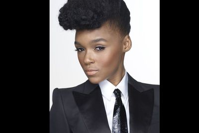 She's still girly as they come - but you'll never catch super-slick soulstress Janelle Monae in a frock!