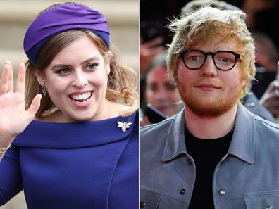 Princess Beatrice and Ed Sheeran