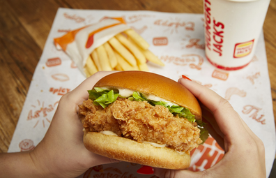 Hungry Jack's Fried Chicken Burger
