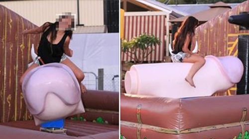 Perth woman, entertainment company exchange bitter words over giant mechanical penis