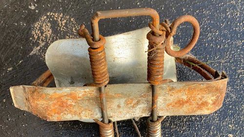 The rusty device was left in suburban Canterbury.