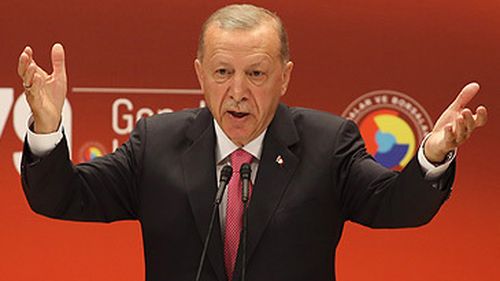 Recep Tayyip Erdogan after 2023 election win (Getty)