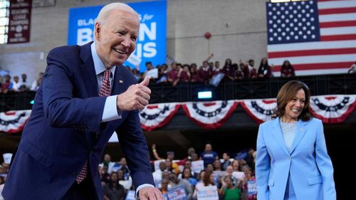 Joe Biden and Kamala Harris.