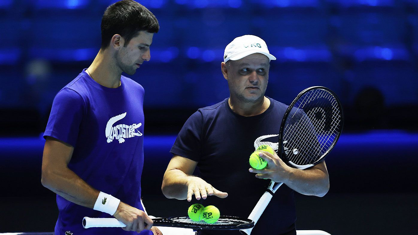 Novak Djokovic and coach Marian Vajda