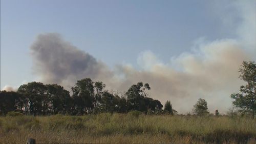 The fire ﻿has more than tripled in size and it has ripped through more than 7400 hectares of land in the past few hours.
