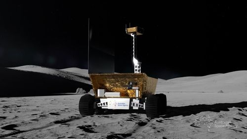 A rendering of Australia's to-be-named lunar rover.