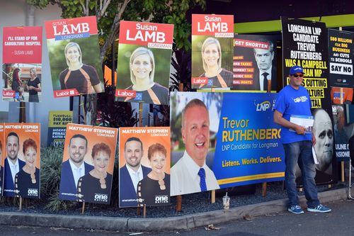 Hundreds of thousands of people will head to the polls today for five 'Super Saturday' by-elections around Australia. Picture: AAP.