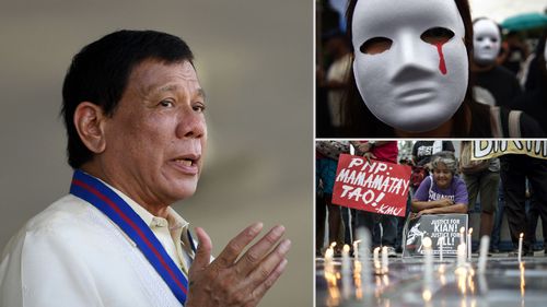 President Rodrigo Duterte's policy of killing drug smugglers has sparked large protests in the Philippines.