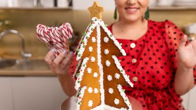 The Gingerbread Christmas tree makes a stunning centrepiece.