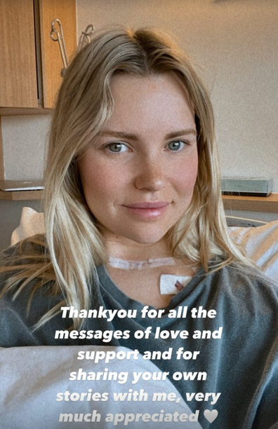 Liv Cripps thanks fans in Instagram story after revealing cancer diagnosis