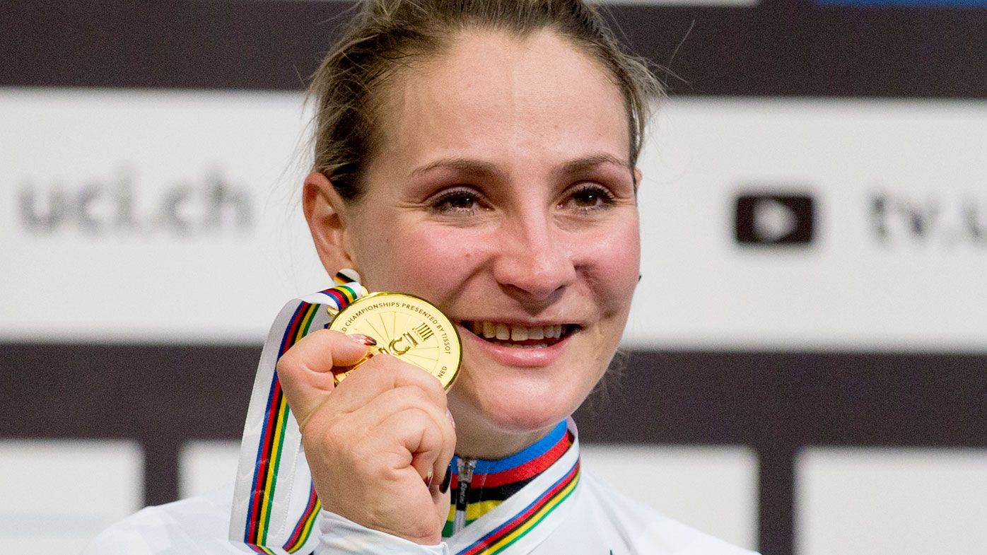 Former cycling world champion Kristina Vogel.