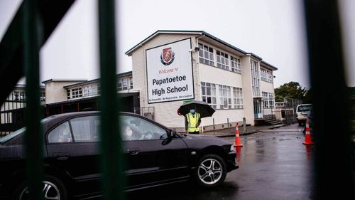 A pop-up testing station was set up at Papatoetoe High School following the announcement of cases linked to the school last week.
