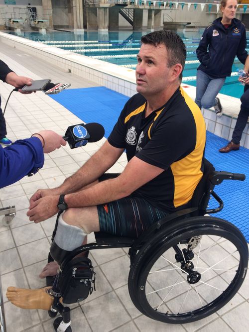 Gary Robinson is training for the Invictus Games. (AAP)