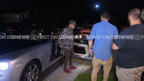 Tyga stopped in to visit the Mehajers while on his Australian tour. (9NEWS)