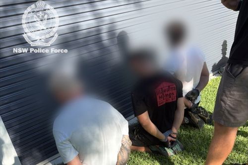 Four men have been charged after police discovered $2.1 million worth of cannabis at a home in Sydney's south. ï»¿