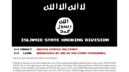 A message from the Islamic State Hacking Division.