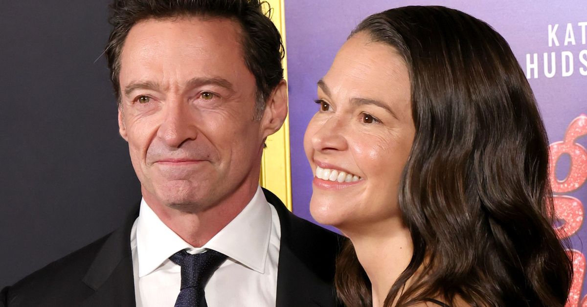 Hugh Jackman and Sutton Foster make red carpet couple debut at Song Sung Blue premiere