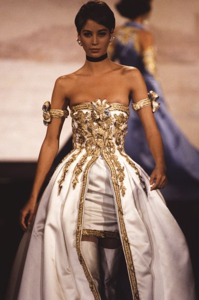 Rare Vintage Chanel Karl Lagerfeld Maxi Dress Gown Circa 1990