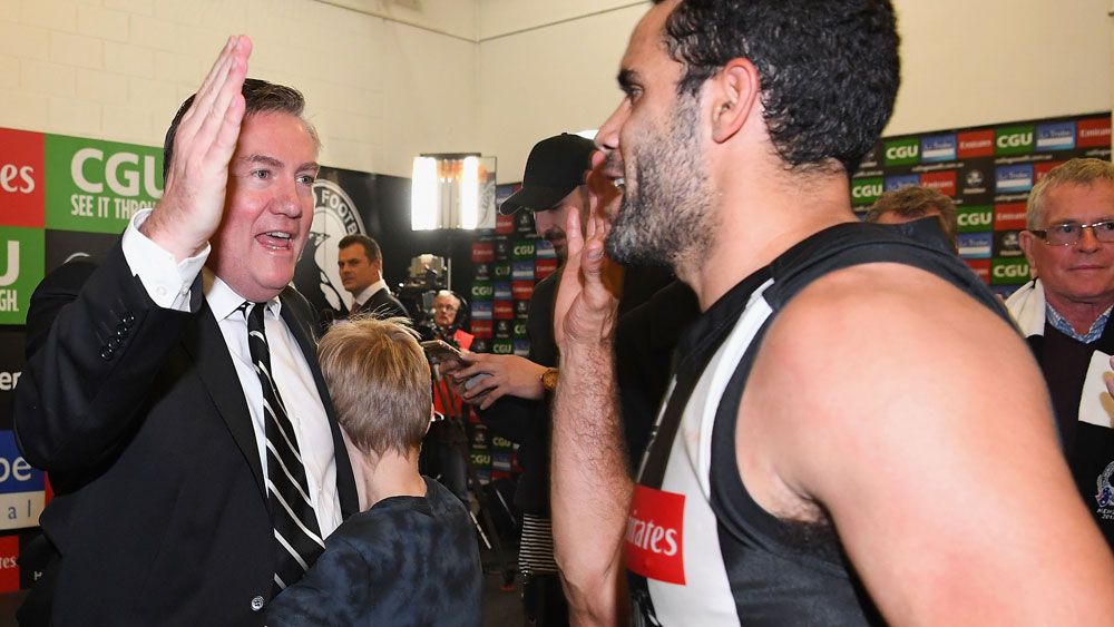 Collingwood president Eddie McGuire isn't going anywhere amid calls for him to stand down