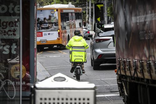 Uber Eats driver in Melbourne