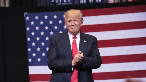 President Donald Trump arrives for a rally on June 21, 2017 in Cedar Rapids, Iowa. (AFP)