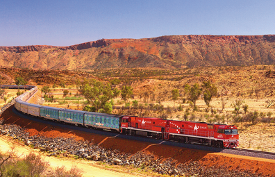 The Ghan makeover for Partjima - A Festival in Light in the Northern Territory