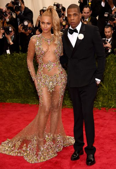 Beyonce in Givenchy Haute Couture and Jay-Z at China : Through The Looking Glass the 2015 Met Gala&nbsp;
