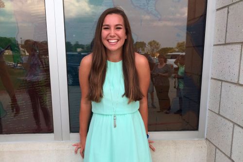 Mollie Tibbetts poses for a picture during 2016 homecoming festivities at BGM High School in her hometown of Brooklyn, Iowa.