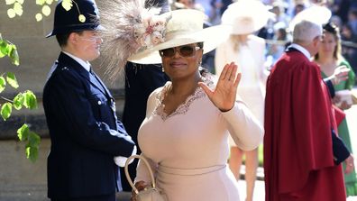 Oprah Winfrey was at the Windsor Castle wedding of Meghan and Prince Harry.