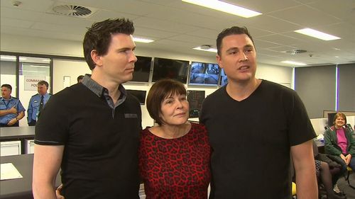 Missing Perth man Ian Collett's sons Ben (left) and Daniel (right) and wife Debra have described the devastating toll that dementia has had on their family. Picture: 9NEWS
