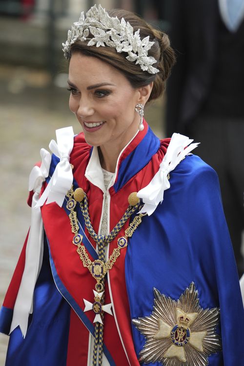 Kate Middleton sosește la încoronarea regelui Carol al III-lea.