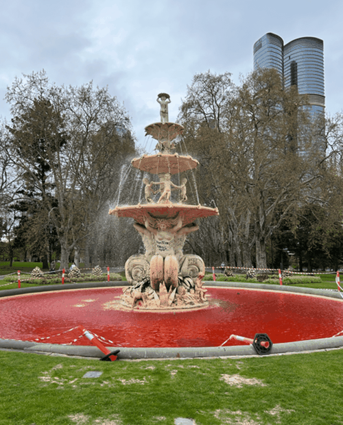 Hochgurtel fountain Carlton Gardens Melbourne