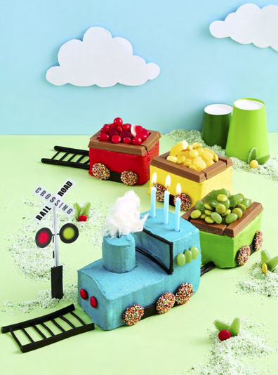 Choo Choo 'train' cake as featured in the Allen's Party Cake Book