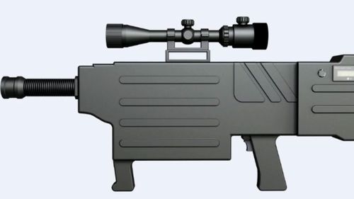 The ZKZM-500 laser weapon weighs about 3kgs - the same as a mass produced AK-47 assault rifle.