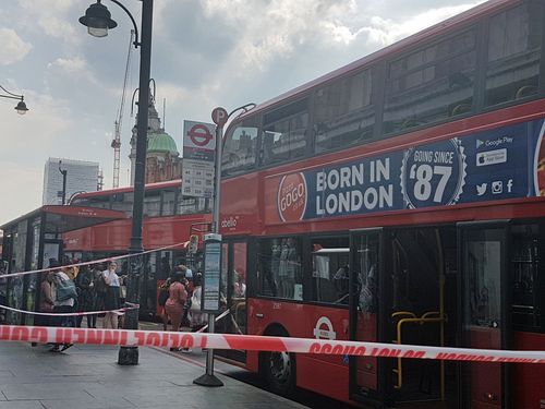 A woman aged in her 20s was attacked with acid on a bus in London. (AAP)