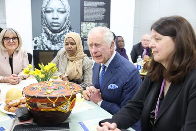 His Majesty will met Sudanese women who decorate pieces of fabric to create a giant toub (traditional Sudanese dress); an empowerment and peacebuilding project which aims to bring the UK Sudanese community together as a visual representation of unity and solidarity.