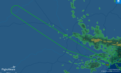 A﻿ flight departing from Sydney on route to Malaysia has been turned around over NSW after a mid air incident.