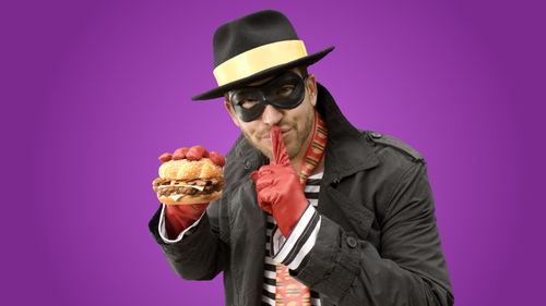 Mr La Rocca said he was being treated like the fictional McDonald's character Hamburglar. (AAP)