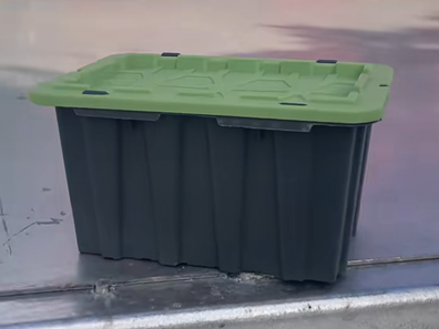 $1 storage container from Bunnings 