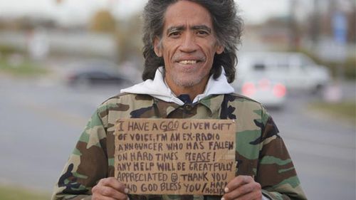 Homeless man with 'Golden Voice' preparing for movie biography