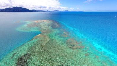 The beautiful Pacific waters surrounding New Caledonia.