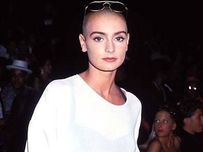 LOS ANGELES - SEPTEMBER 6: Sinead O'Connor at the 1990 MTV Video Music Awards at in Los Angeles, California. (Photo by Jeff Kravitz/FilmMagic)