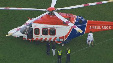 The three-year-old was found in Lake Neangar off Napier Street in Eaglehawk, in central Victoria, about 11.50am.