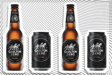 9PR: Carlton Zero Beer 330mL bottle and 375mL can